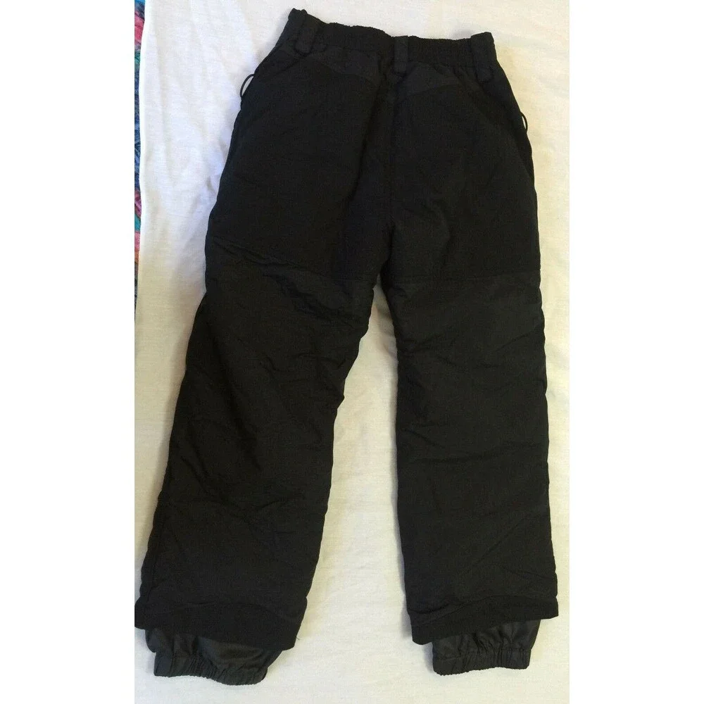 BLACK DOT WATER RESISTANT BOYS GIRLS NYLON SNOW SKI PANTS SIZE YOUTH M